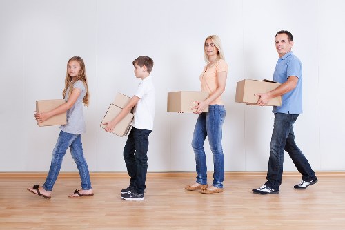 Professional moving service handling items in central London