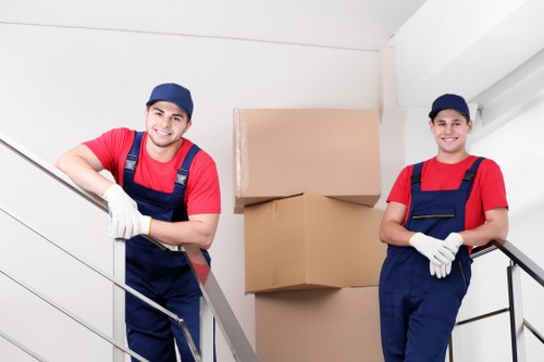 House removals planning in a Mayfair residential street