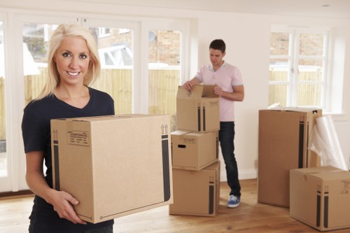 Customer raising a service concern during a moving process