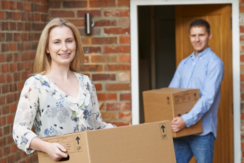 Professional movers handling apartment relocation in Mayfair