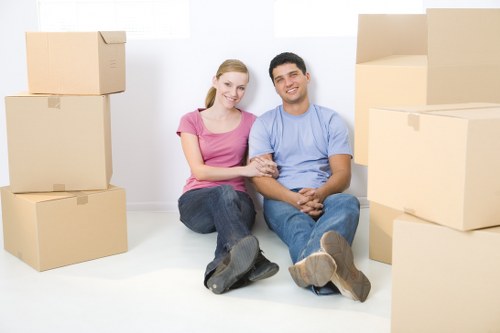 Removal van and movers prepared for a fast central London relocation