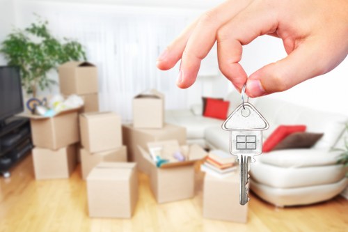 Local removals service managing access challenges in a Mayfair property