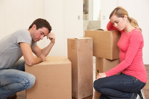 Careful handling of office furniture and files during a central London move