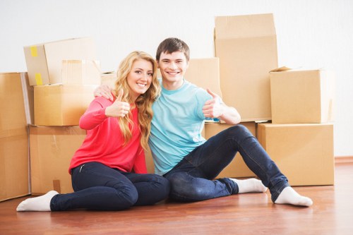 Local movers managing access and loading for a Mayfair office relocation