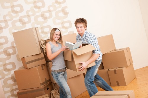Careful lifting and transport of fragile belongings during a Mayfair move