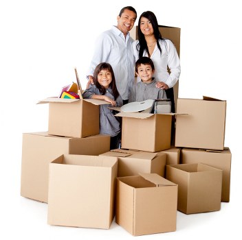 Packing desks, boxes, and business equipment for an office relocation in Mayfair
